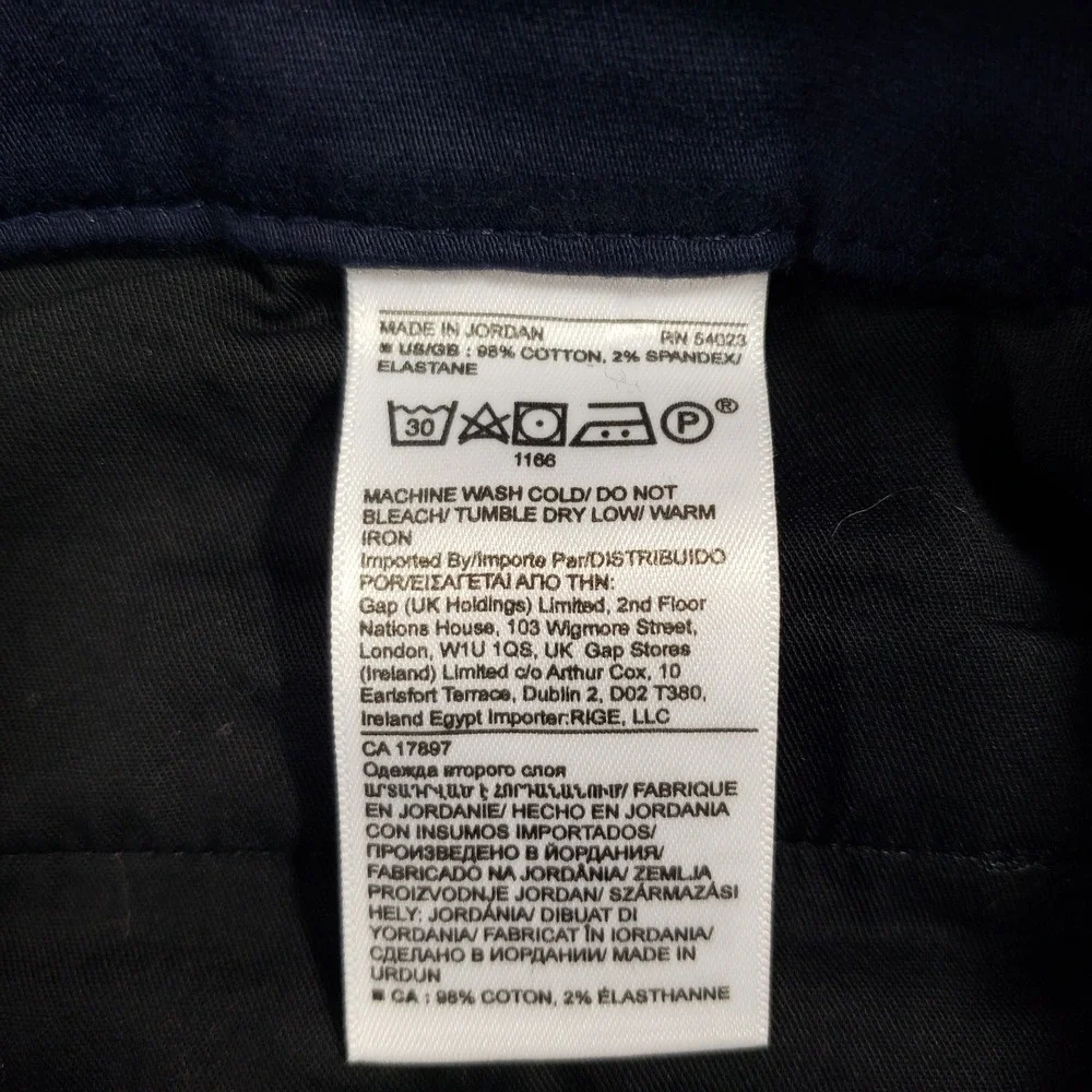 Banana Republic Traveler Chino Pant Men 31X30 Navy Blue Slim Stretch Flex Travel